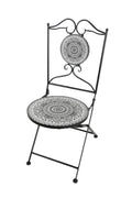 SILLA FORJA CERAMICA 42X50X94 MOSAICO MULTICOLOR