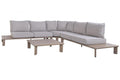 SOFA SET 4 ALUMINIO OLEFINA 290X290X68 ESQUINERO