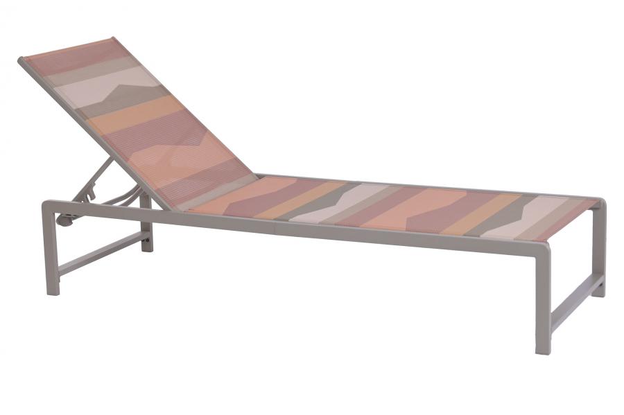 TUMBONA ACERO POLIESTER 195X61X85 SUNSET