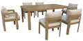 MESA COMEDOR SET 7 ALUMINIO 182X105X75 ESPUMA DENS