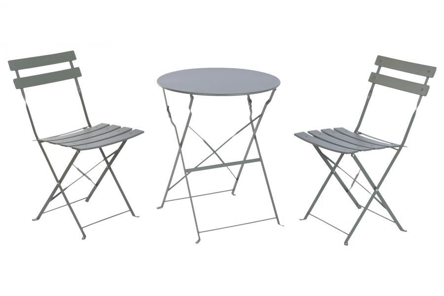 MESA SET 3 METAL 60X60X71 VERDE
