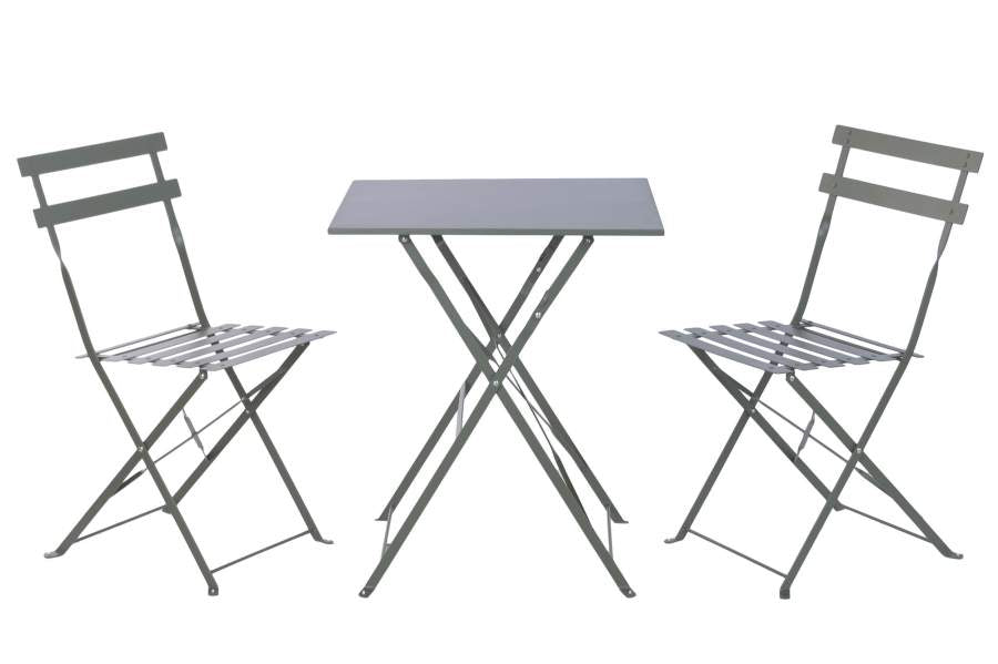 MESA SET 3 METAL 60X60X71 VERDE