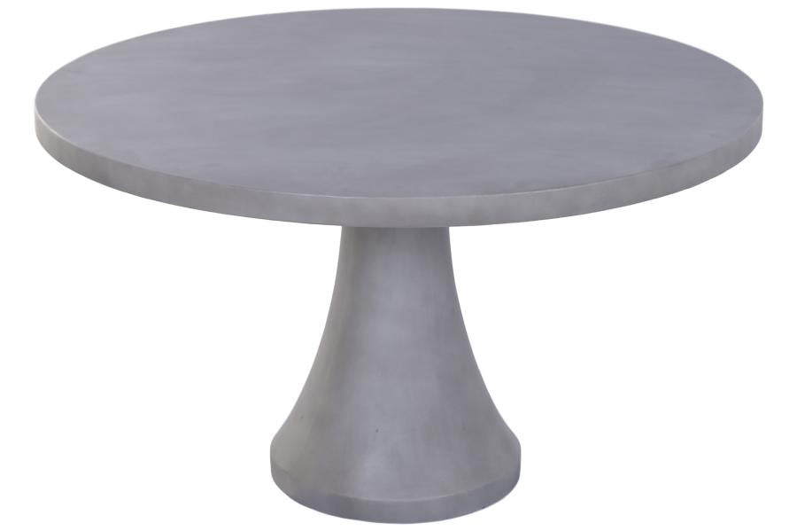 MESA COMEDOR HORMIGON 130X130X75 GRIS