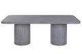 MESA COMEDOR HORMIGON 200X100X74 GRIS