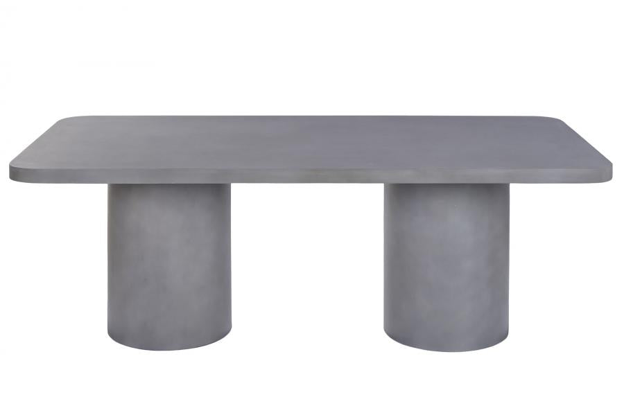 MESA COMEDOR HORMIGON 200X100X74 GRIS