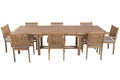 MESA COMEDOR SET 9 TECA 210X100X76 310 EXTENSIBLE