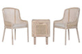 SILLA SET 3 TECA RATAN 53X50X91 NATURAL